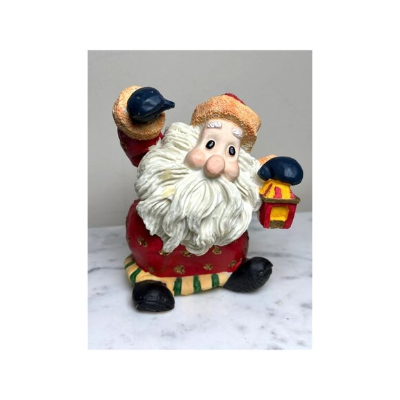 Vintage Santa Collectible Figurine 5.5" Hand-Painted Holiday Decor China - Picture 6 of 7